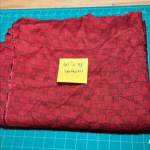 Red Plaid Fabric